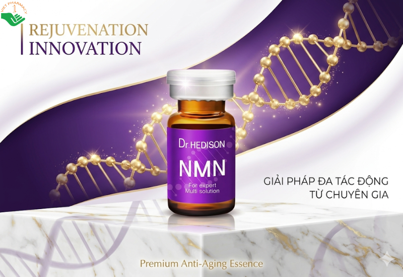 Tinh chất NMN Peptide Dr.Hedison chống oxy hóa và bảo vệ da (Lọ 5ml)