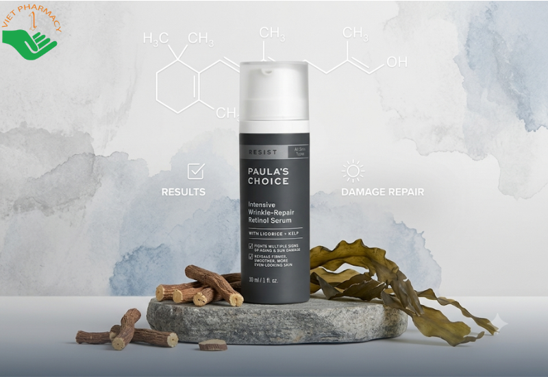 Tinh chất Resist Intensive Wrinkle-Repair Retinol Serum Paula's Choice ngăn ngừa lão hóa, làm giảm nếp nhăn (Chai 30ml)