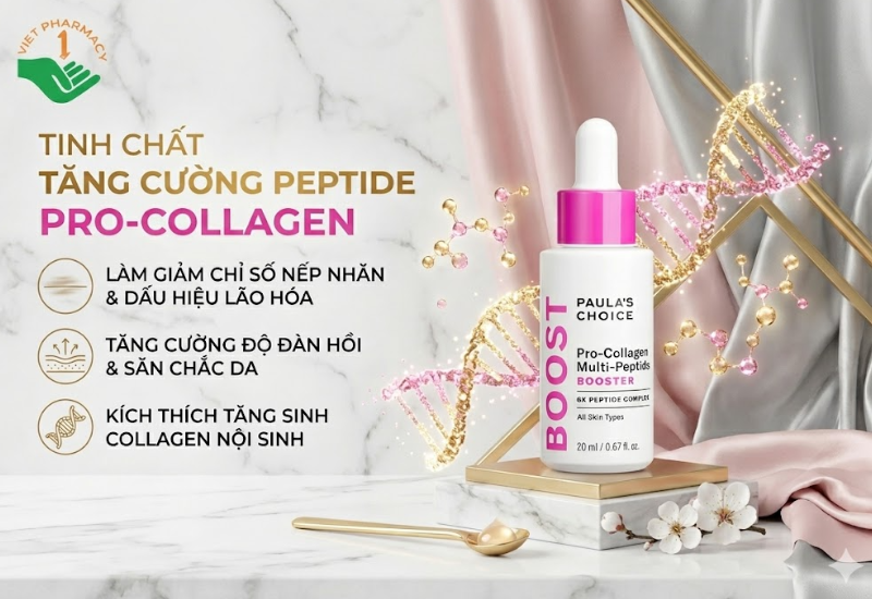 Tinh chất tăng cường peptide Pro-Collagen Multi-Peptide Booster Paula’s Choice làm giảm nếp nhăn và săn chắc da (Chai 20ml)