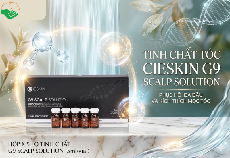 Tinh chất tóc Cieskin G9 Scalp Solution Dr.Hedison phục hồi da đầu và kích thích mọc tóc (Hộp x 5 lọ)