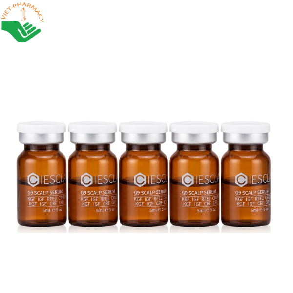 Tinh chất tóc Cieskin G9 Scalp Solution Dr.Hedison phục hồi da đầu và kích thích mọc tóc (Hộp x 5 lọ)