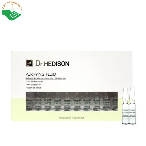 Tinh chất trắng sáng Whitening Fluid Dr.Hedison giúp duy trì làn da sáng mịn và đều màu (Hộp 10 ống)