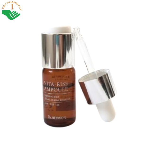 Tinh chất Vita-Rise Ampoule Dr.Hedison hỗ trợ mờ nám và cải thiện đốm nâu (Hộp 6 lọ)