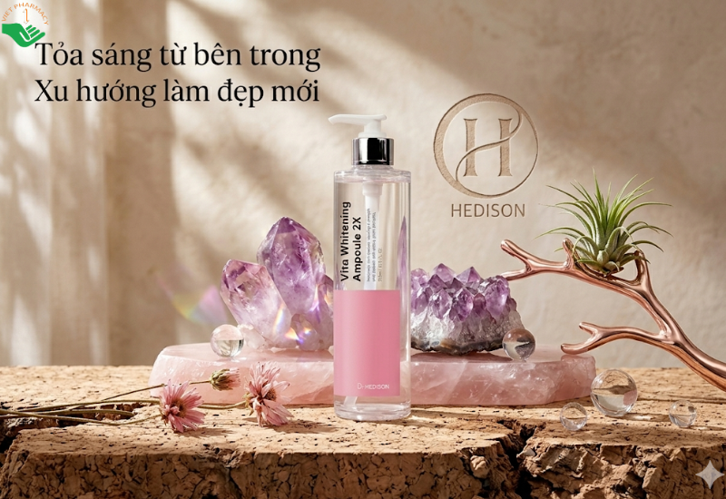 Tinh chất Whitening Ampoule Dr.Hedison dưỡng sáng và hỗ trợ chống lão hóa (Chai 200ml)