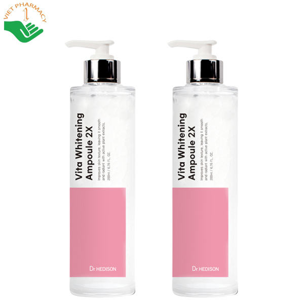 Tinh chất Whitening Ampoule Dr.Hedison dưỡng sáng và hỗ trợ chống lão hóa (Chai 200ml)