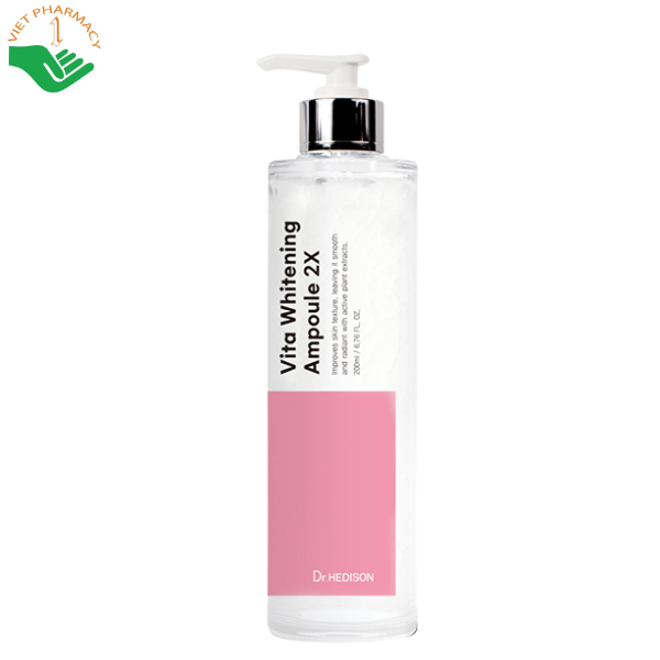 Tinh chất Whitening Ampoule Dr.Hedison dưỡng sáng và hỗ trợ chống lão hóa (Chai 200ml)