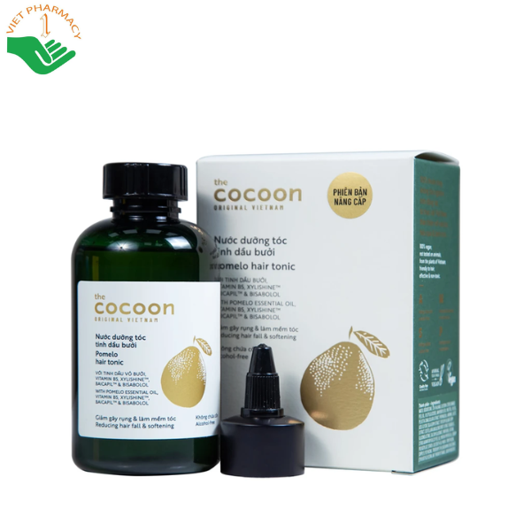 Tinh dầu bưởi Pomelo Hair Tonic Cocoon giúp giảm gãy rụng và kích thích mọc tóc (Chai 140ml)