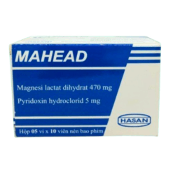 Thuốc bổ sung Magie và Vitamin B6 Mahead Hasan-Dermapharm (Hộp 10 vỉ x 10 viên)