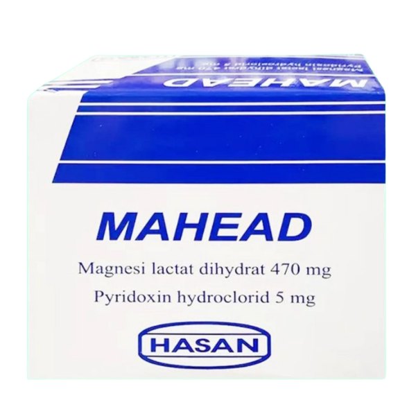 Thuốc bổ sung Magie và Vitamin B6 Mahead Hasan-Dermapharm (Hộp 10 vỉ x 10 viên)