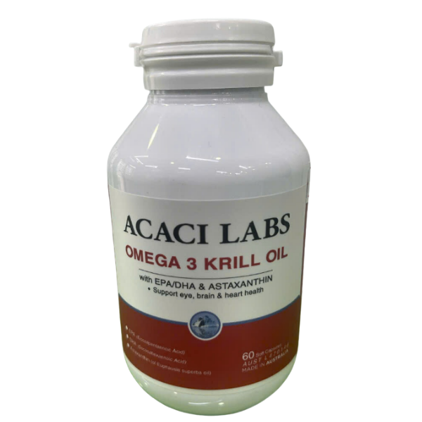 Viên uống dầu nhuyễn thể Omega 3 Krill Oil Acaci Labs (Hộp 60 viên)