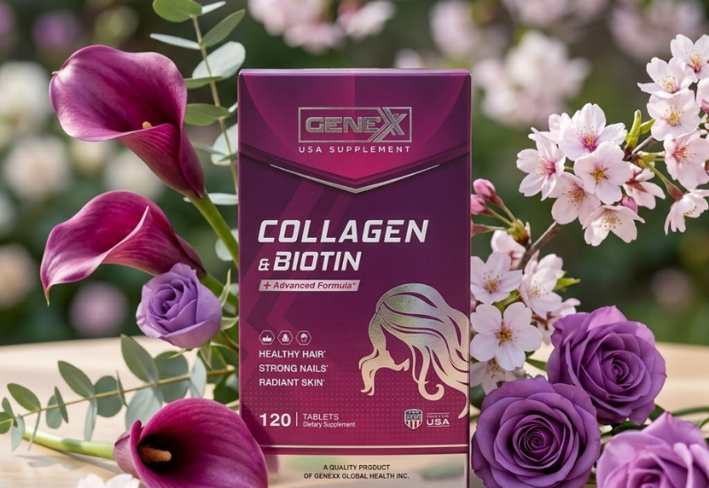 Viên uống Genexx Collagen & Biotin (Lọ 120 viên)