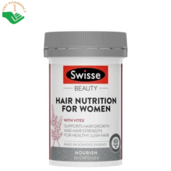 Viên uống hỗ trợ mọc tóc cho nữ Hair Nutrition For Women Swisse giảm gãy rụng tóc và nuôi dưỡng nang tóc (Hộp 60 viên)