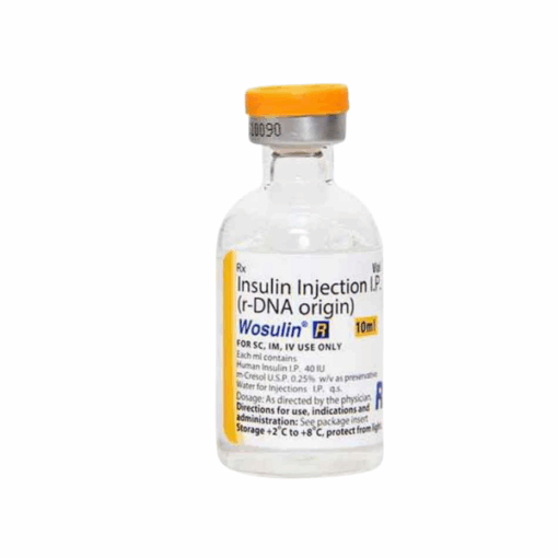 Thuốc điều trị đái tháo đường Wosulin-R 40 IU/ml Wockhardt (Hộp 1 lọ 10ml)