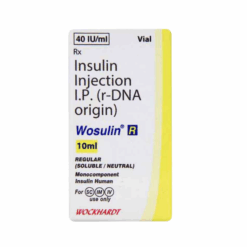 Thuốc điều trị đái tháo đường Wosulin-R 40 IU/ml Wockhardt (Hộp 1 lọ 10ml)