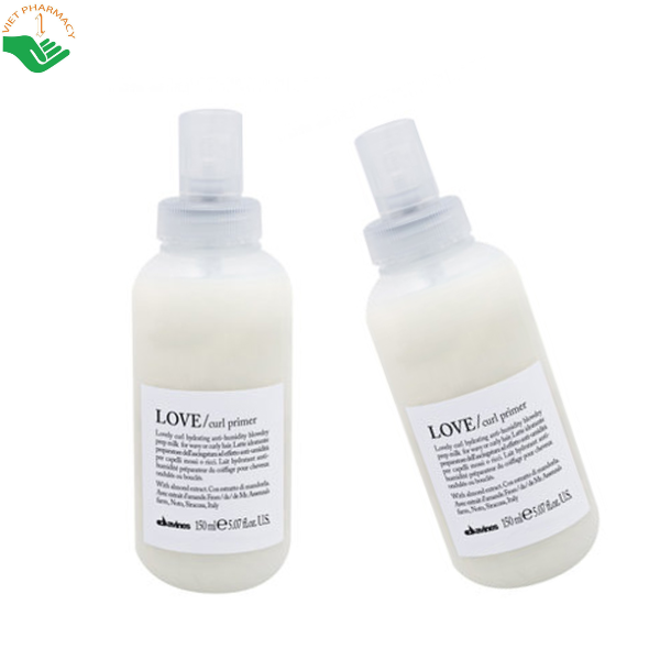 Xịt dưỡng tóc Love Curl Primer Davines giúp định hình tóc trước khi sấy và bảo vệ tóc khỏi tác hại của nhiệt (Chai 150ml)