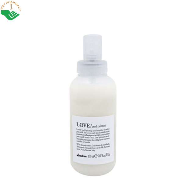 Xịt dưỡng tóc Love Curl Primer Davines giúp định hình tóc trước khi sấy và bảo vệ tóc khỏi tác hại của nhiệt (Chai 150ml)