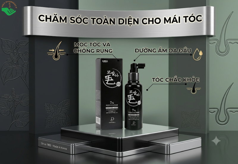 Xịt dưỡng tóc MBA Daycell ngăn rụng tóc và kích thích mọc tóc (Chai 150ml)
