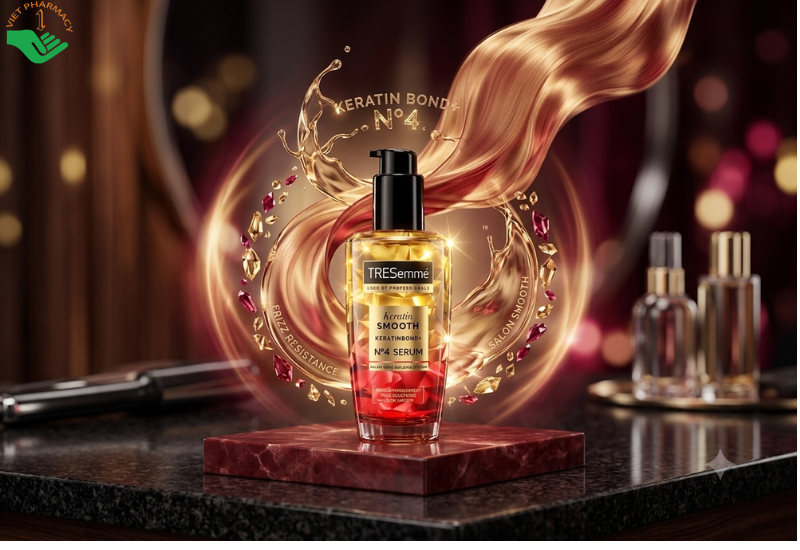 Xịt dưỡng tóc No.4 Serum Tresemmé, phục hồi xơ rối và giúp tóc vào nếp (Chai 100ml)