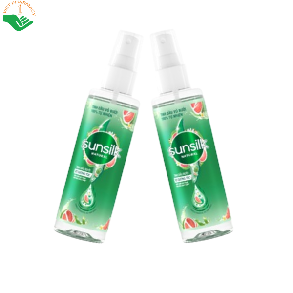 Xịt dưỡng tóc tinh dầu bưởi Natural Sunsilk giúp nuổi dưỡng nang tóc, giảm gãy rụng (Chai 100ml)