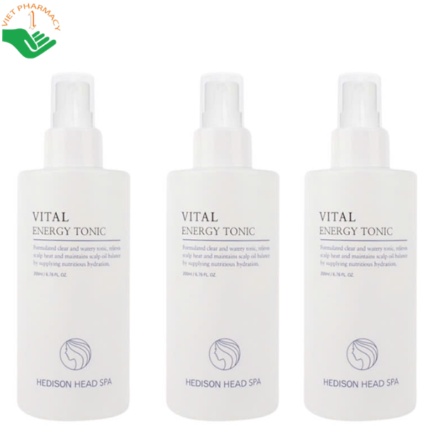 Xịt dưỡng tóc Vital Energy Tonic Dr.Hedison giúp tóc chắc khỏe và bồng bềnh (Chai 200ml)
