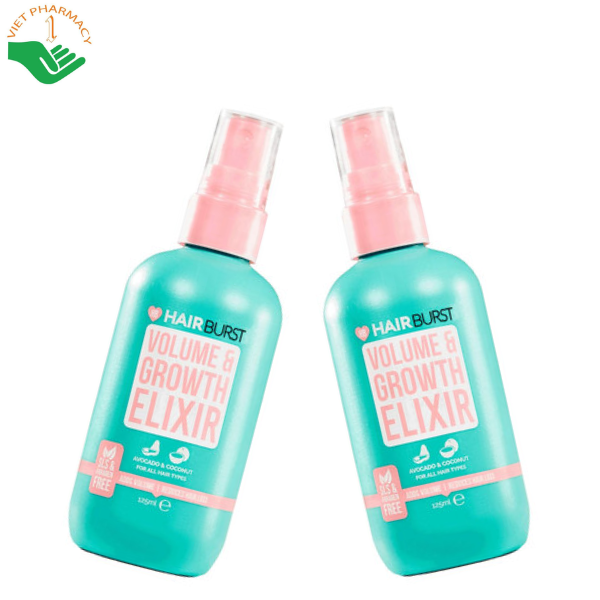 Xịt dưỡng tóc Volume and Growth Elixir Hairburst giảm rụng và kích thích mọc tóc (Chai 125ml)