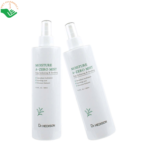 Xịt khoáng dưỡng da A Zero Mist Dr.Hedison cấp ẩm tức thì và làm dịu da (Chai 300ml)