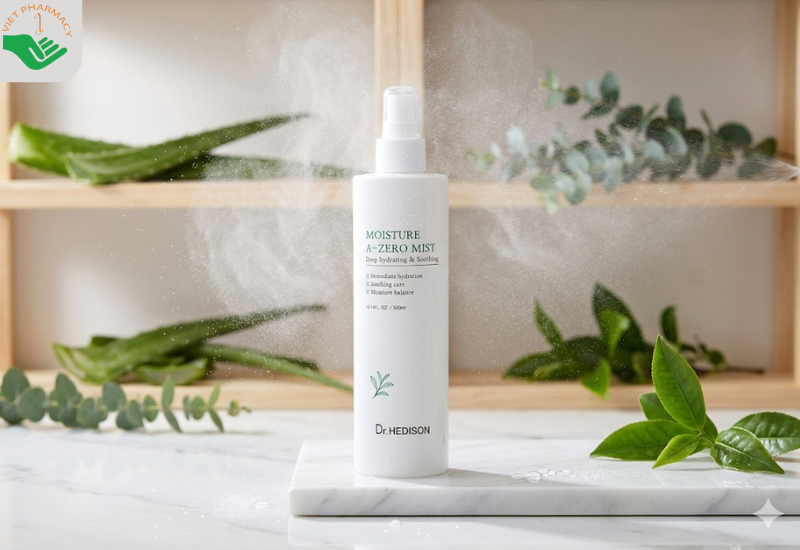 Xịt khoáng dưỡng da A Zero Mist Dr.Hedison cấp ẩm tức thì và làm dịu da (Chai 300ml)