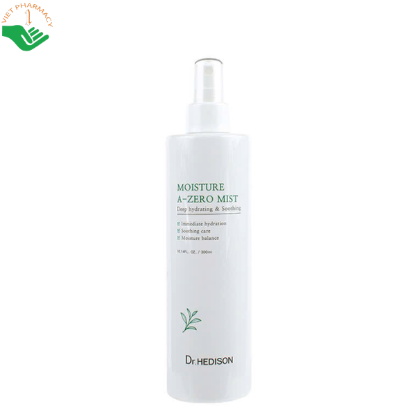 Xịt khoáng dưỡng da A Zero Mist Dr.Hedison cấp ẩm tức thì và làm dịu da (Chai 300ml)