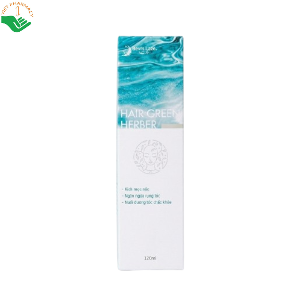 Xịt kích mọc tóc Hair Green Herber Quyên Lara giúp tóc nhanh dài và hạn chế gãy rụng (Chai 120ml)