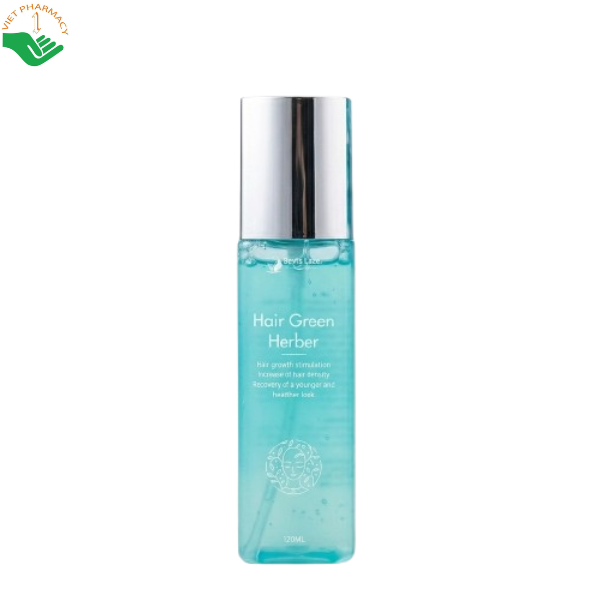 Xịt kích mọc tóc Hair Green Herber Quyên Lara giúp tóc nhanh dài và hạn chế gãy rụng (Chai 120ml)