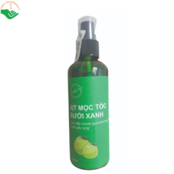 Xịt mọc tóc bưởi xanh Góc Thảo Mộc kích thích mọc tóc và phục hồi tóc hư tổn (Chai 100ml)