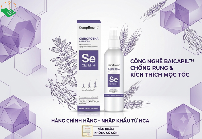 Xịt tóc SE Selen Compliment phục hồi tóc hư tổn và kích thích mọc tóc (Chai 200ml)