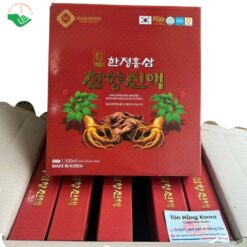 Nuoc-hong-sam-tram-huong-Han-Quoc-Hanjeong-Ho-tro-boi-bo-co-the-tang-cuong-suc-khoe-tong-the-Hop-30-goi-X-50-ml