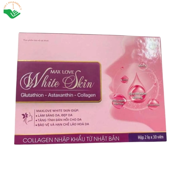 Vien-uong-lam-dep-da-White-Skin-Max-Love-Ho-tro-duy-tri-lan-da-sang-khoe-Hop-2-lo-30-vien