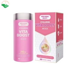 Vien-uong-Welson-Beauty-Hyaluron-Vita-Boost-CNS-Pharm-Korea-Ho-tro-cham-soc-va-lam-dep-da-Hop-60-vien