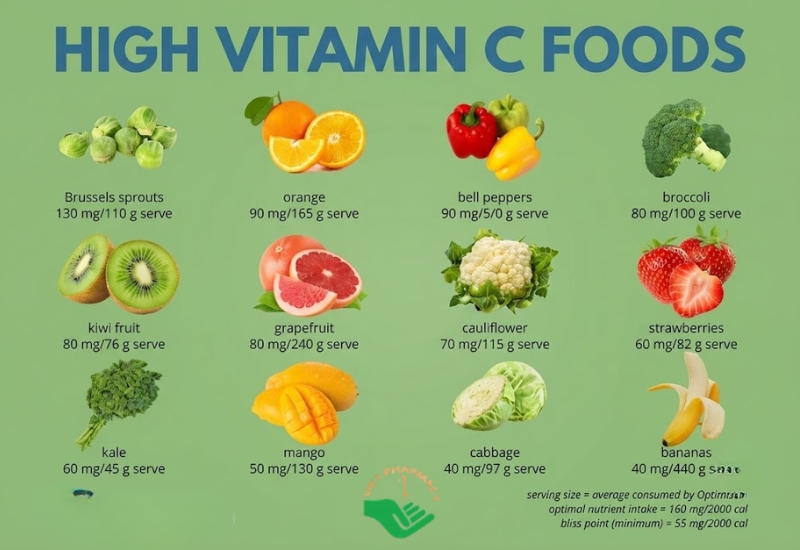 Trái cây giàu vitamin C