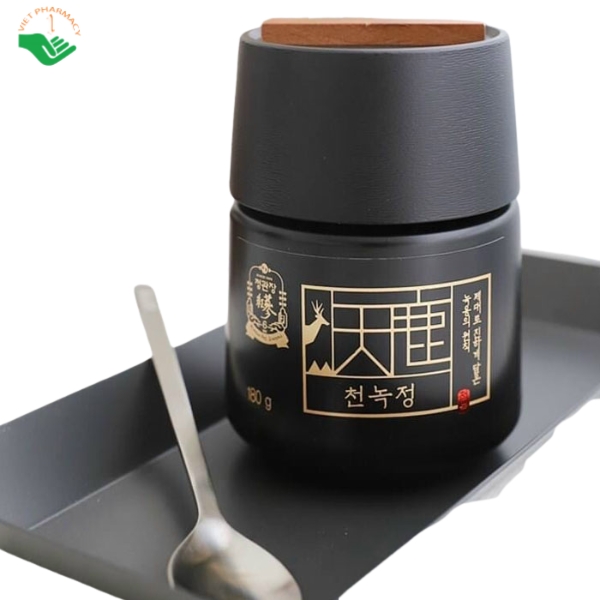 Tinh-chat-hong-sam-nhung-huou-KGC-Cheon-Nok-Extract-KGC-Cheong-Kwan-Jang-Ho-tro-tang-cuong-suc-khoe-va-nang-cao-the-trang-Hop-1-lo-x-180g