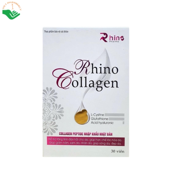 Vien-uong-trang-da-Rhino-Collagen-RhinoPharma-Ho-tro-cai-thien-do-dan-hoi-va-san-chac-cua-da-Hop-30-vien