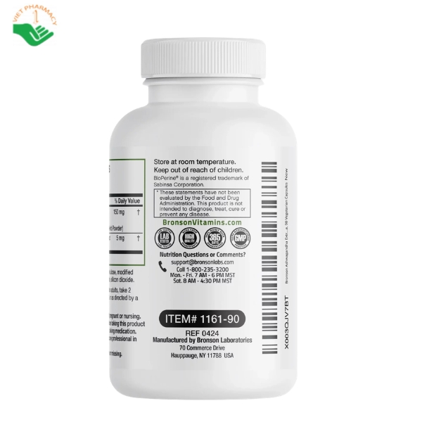 Vien-uong-Bronson-Ashwagandha-Extra-Strength-3000-mg-Giam-Cang-Thang-va-Stress-Hop-60-vien