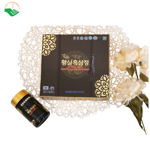 Cao-hac-sam-Imperial-Family-Korea-Black-Ginseng-Extract-Samsung-BioPharm-Ho-tro-boi-bo-co-the-tang-cuong-suc-khoe-va-nang-cao-the-trang.-Hop-4-Lo-x-250g