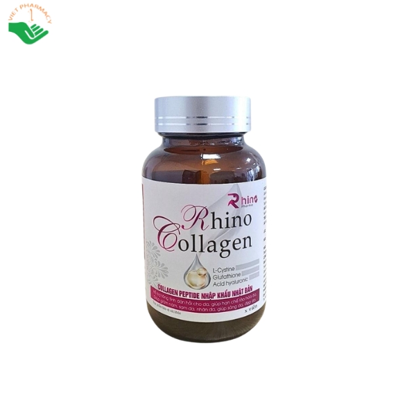 Vien-uong-trang-da-Rhino-Collagen-RhinoPharma-Ho-tro-cai-thien-do-dan-hoi-va-san-chac-cua-da-Hop-30-vien