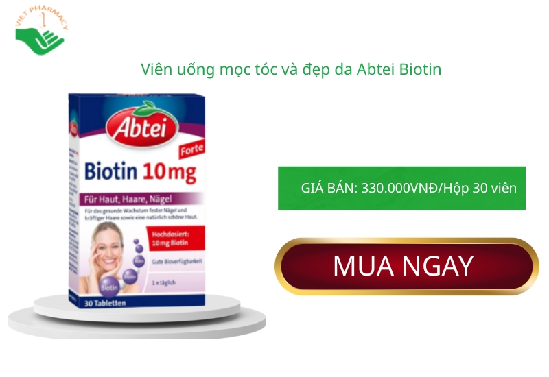 Vien-uong-moc-toc-va-dep-da-Abtei-Biotin-10-mg-Abtei-Hop-30-vien