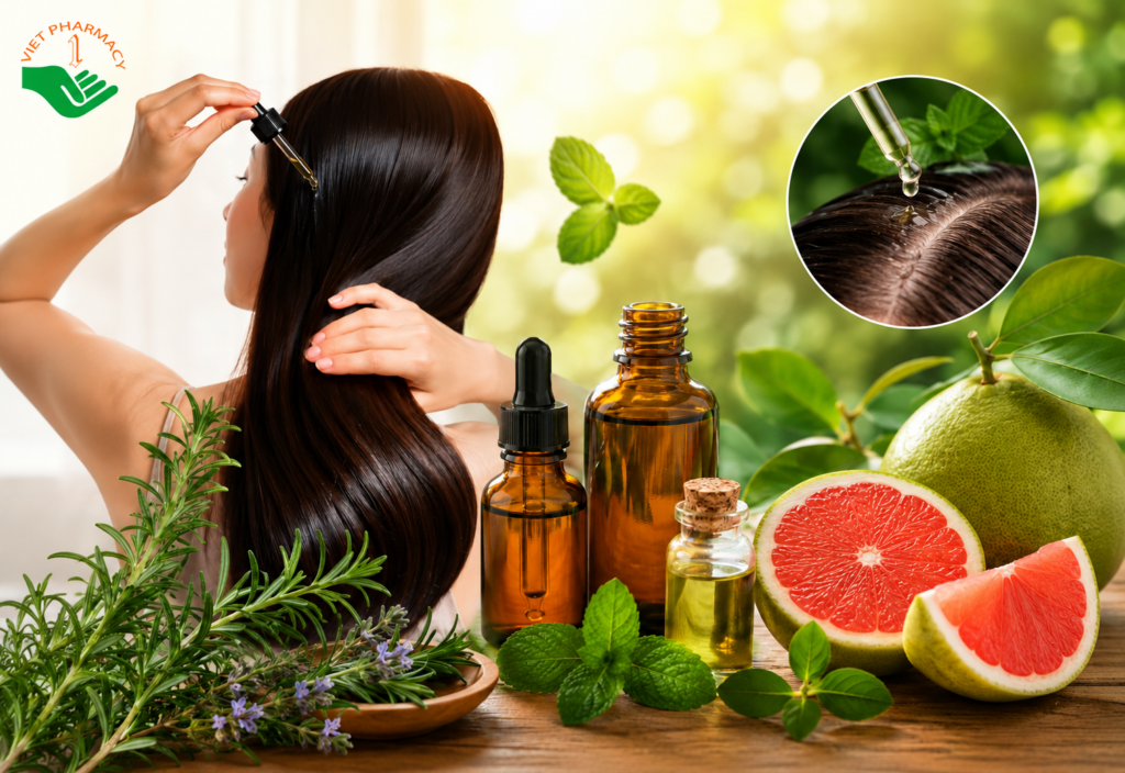 Nuôi dưỡng tóc với tinh dầu thiên nhiên