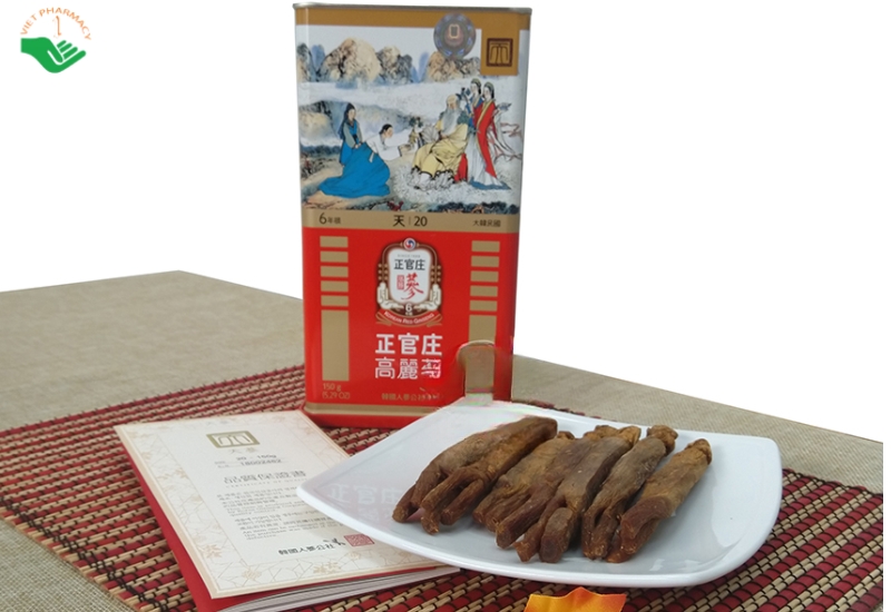 Thien-sam-Han-Quoc-KGC-Cheong-Kwan-Jang-Ho-tro-tang-cuong-suc-de-khang-va-nang-cao-kha-nang-mien-dich-tu-nhien-cua-co-the-Sam-kho-nguyen-cu-hop-7-Cu-x-150g