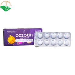 Thực phẩm bảo vệ sức khỏe Ozzotin Sleep Expert hỗ trợ cải thiện giấc ngủ (Hộp 3 vỉ x 10 viên)