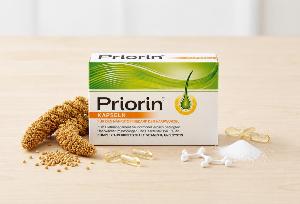 Viên uống mọc tóc Priorin Bayer hỗ trợ giảm rụng tóc, kích thích mọc tóc và giúp tóc dày khỏe hơn