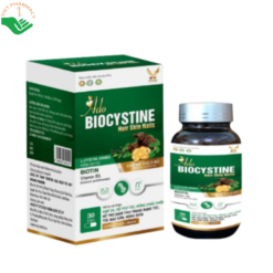 Ado Biocystine Hair Skin Nails Huy Hoàng Pharma giảm tình trạng da xỉn màu, hỗ trợ nuôi dưỡng tóc và móng chắc khỏe (Hộp 30 viên)