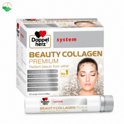 Beauty Collagen Premium Doppelherz giúp tăng cường độ đàn hồi và săn chắc của da (30 ống x 25ml)