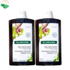 Dầu gội Quinine và Organic Edelweiss Bio Klorane hỗ trợ giảm rụng tóc, kích thích tóc chắc khỏe (Chai 400ml)