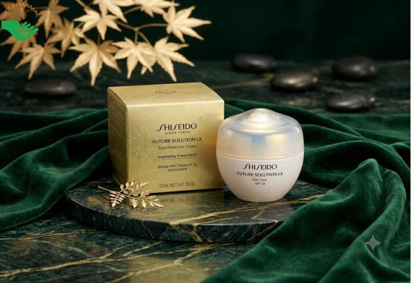 Future Solution LX Total Protective Cream SPF 30 Shiseido chống nắng, giúp da sáng khỏe, mịn màng (Hũ 50ml)